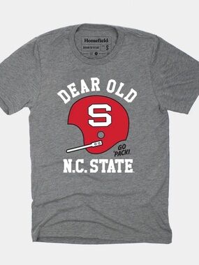 Homefield N.C. State Gray 'Dear Old N.C. State' Short Sleeve Tee